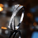 Minimalist Stacking Crossed Bands Thin Rings-Rees Jewels-ReesJewels