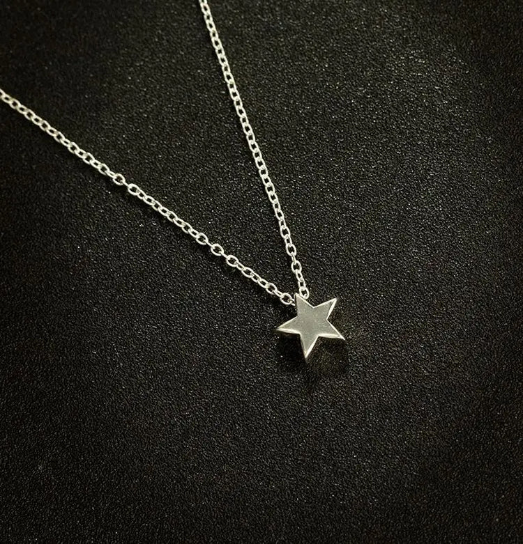 Minimalist Star Pendant Clavicle Necklace for Women