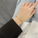 Minimalist Twisted Charm Cuff Bracelet-ReesJewels-ReesJewels