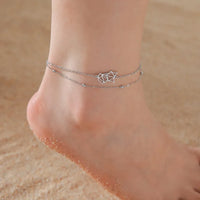 Minimalistic Cute Fox Head Beaded Anklet-ReesJewels-ReesJewels