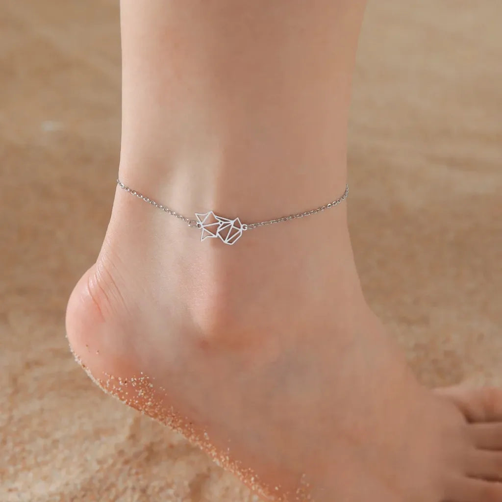 Minimalistic Cute Fox Head Beaded Anklet