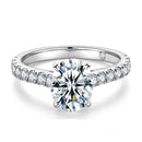 Oval Cut 2ct Moissanite Diamond Ring-Rees Jewels-5-Silver-ReesJewels