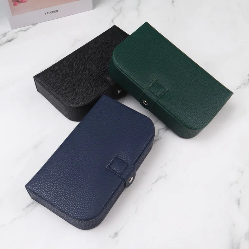 Portable Leather Jewelry Organizer-Rees Jewels-ReesJewels