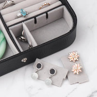 Portable Leather Jewelry Organizer-Rees Jewels-ReesJewels