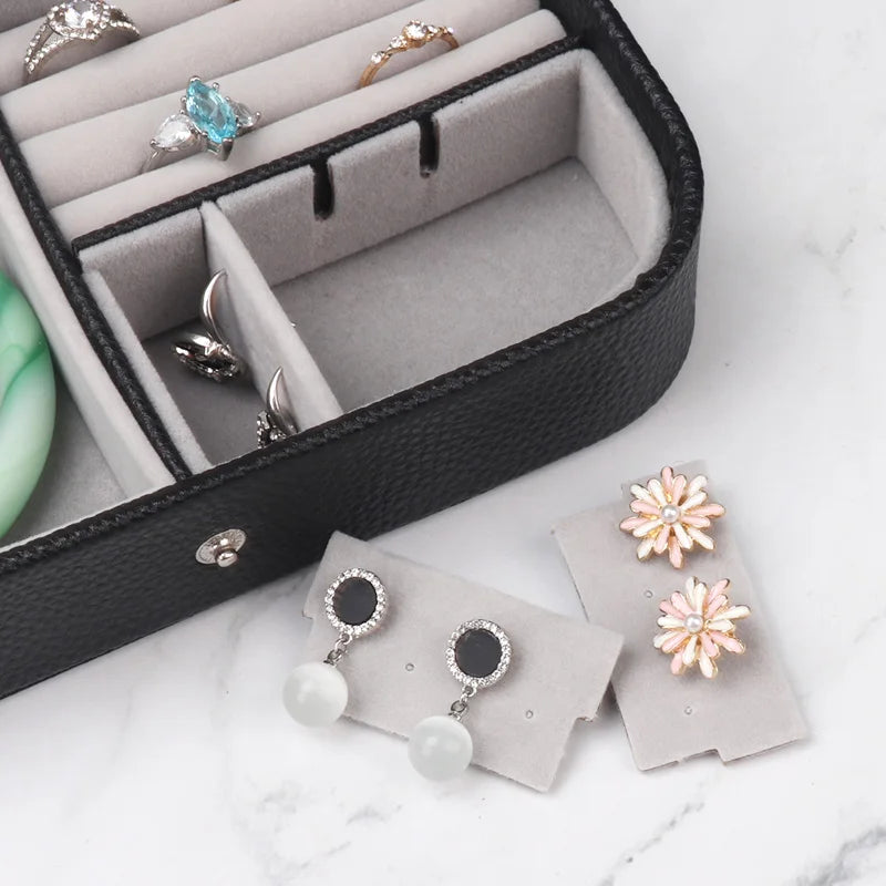 Portable Leather Jewelry Organizer-Rees Jewels-ReesJewels
