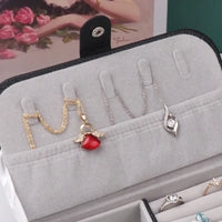 Portable Leather Jewelry Organizer-Rees Jewels-ReesJewels
