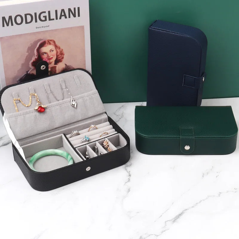 Portable Leather Jewelry Organizer-Rees Jewels-ReesJewels