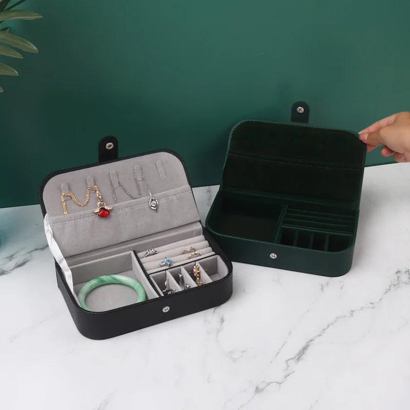 Portable Leather Jewelry Organizer-Rees Jewels-ReesJewels