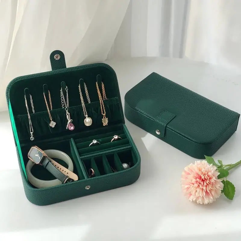 Portable Leather Jewelry Organizer-Rees Jewels-ReesJewels