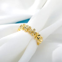 Pretty Flower Open Adjustable Ring-ReesJewels-ReesJewels