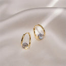 Pretty Moissanite Diamond Hoop Earrings-Rees Jewels-ReesJewels