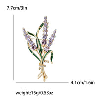 Pretty Rhinestone Ear of Wheat Brooche-Rees Jewels-ReesJewels