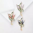 Pretty Rhinestone Ear of Wheat Brooche-Rees Jewels-ReesJewels
