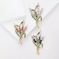 Pretty Rhinestone Ear of Wheat Brooche-Rees Jewels-ReesJewels