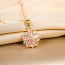 Pretty Romantic Pink Sakura Pendant Necklaces-Rees Jewels-ReesJewels