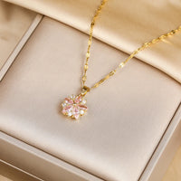 Pretty Romantic Pink Sakura Pendant Necklaces-Rees Jewels-ReesJewels
