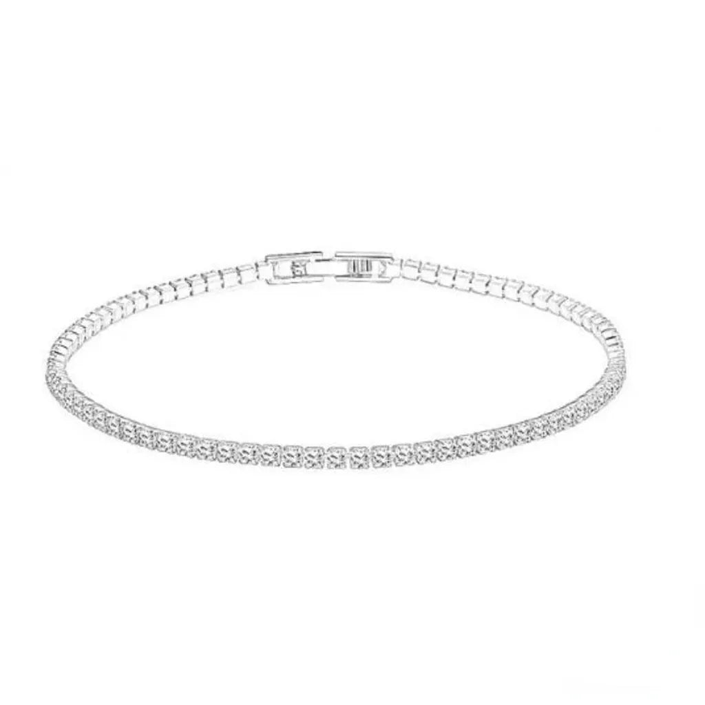 Pure 925 Silver Zirconia Tennis Bracelet
