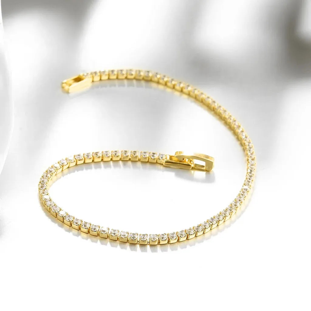 Pure 925 Silver Zirconia Tennis Bracelet-My Store-ReesJewels