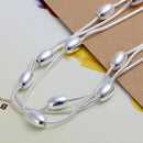 Shiny Bead Chain Layered Sterling Silver Bracelet-Rees Jewels-ReesJewels