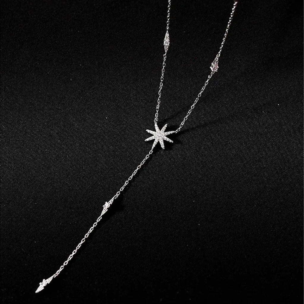 Shiny Delicate Star Long Pendant Chain-My Store-ReesJewels