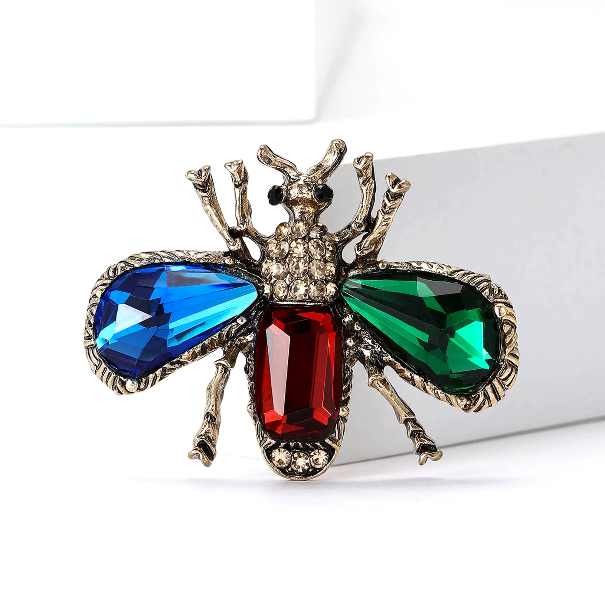 Shiny Rhinestone Crystal Insect Brooches-Rees Jewels-Multicolor-ReesJewels