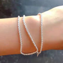 Simple Shiny Sterling Silver Collarbone Chain-ReesJewels-ReesJewels