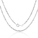 Simple Shiny Sterling Silver Collarbone Chain-ReesJewels-ReesJewels