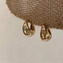 Smooth Chunky Small Hoop Earrings-Rees Jewels-ReesJewels