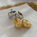 Smooth Chunky Small Hoop Earrings-Rees Jewels-ReesJewels
