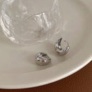Smooth Chunky Small Hoop Earrings-Rees Jewels-ReesJewels