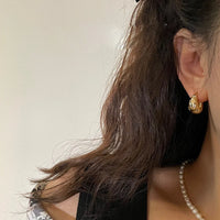 Smooth Chunky Small Hoop Earrings-Rees Jewels-ReesJewels