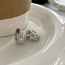 Smooth Chunky Small Hoop Earrings-Rees Jewels-Style 2-ReesJewels