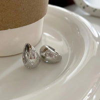 Smooth Chunky Small Hoop Earrings-Rees Jewels-Style 2-ReesJewels