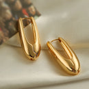 Smooth Chunky Small Hoop Earrings-Rees Jewels-Style 5-ReesJewels