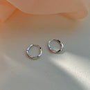 Smooth Chunky Small Hoop Earrings-Rees Jewels-Style 8-ReesJewels