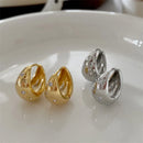 Smooth Chunky Small Hoop Earrings-Rees Jewels-ReesJewels