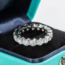 Sophisticated Moissanite Diamond Eternity Band Ring-Rees Jewels-ReesJewels