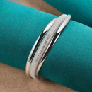Sophisticated Sterling Silver Smooth Bracelet-ReesJewels-ReesJewels
