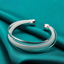 Sophisticated Sterling Silver Smooth Bracelet-ReesJewels-ReesJewels