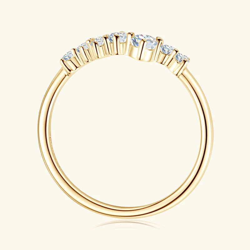 Sparking Delicate Moissanite Diamond Ring-Rees Jewels-ReesJewels