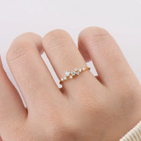Sparking Delicate Moissanite Diamond Ring-Rees Jewels-ReesJewels