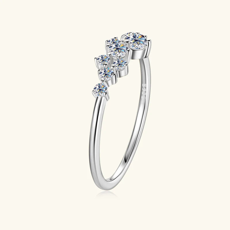 Sparking Delicate Moissanite Diamond Ring-Rees Jewels-ReesJewels