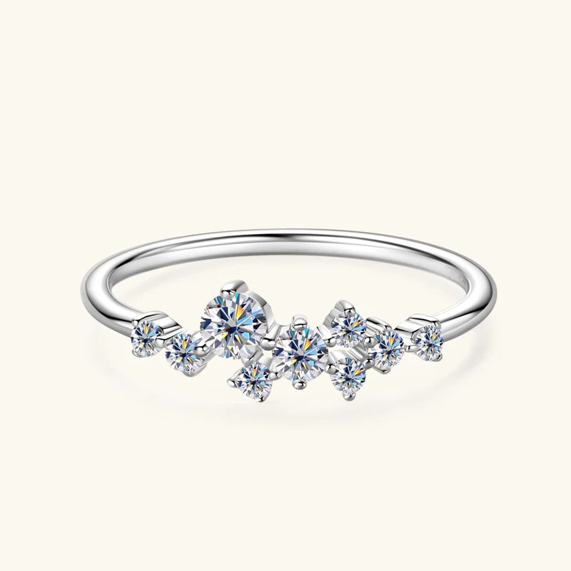 Sparking Delicate Moissanite Diamond Ring-Rees Jewels-ReesJewels