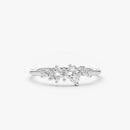 Sparking Delicate Moissanite Diamond Ring-Rees Jewels-White Gold-4-ReesJewels