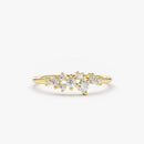Sparking Delicate Moissanite Diamond Ring-Rees Jewels-Yellow Gold-4-ReesJewels