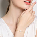 Sparkling Moissanite Diamond Double Chain Bracelet-Rees Jewels-ReesJewels
