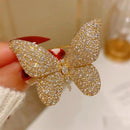 Sparkly Elegant Crystal Butterfly Pin Brooches-Rees Jewels-2-ReesJewels