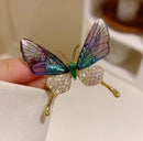 Sparkly Elegant Crystal Butterfly Pin Brooches-Rees Jewels-3-ReesJewels