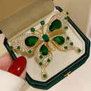 Sparkly Elegant Crystal Butterfly Pin Brooches-Rees Jewels-ReesJewels