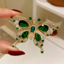 Sparkly Elegant Crystal Butterfly Pin Brooches-Rees Jewels-ReesJewels